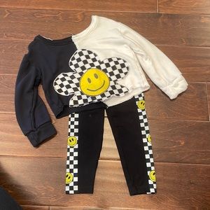 FBZ flower and smiley face set